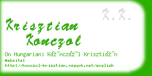 krisztian konczol business card